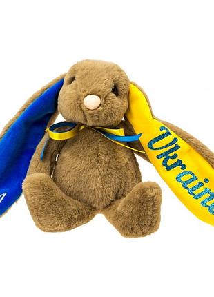 М'яка іграшка "зайчик патріот" 16x14х30 00043-400