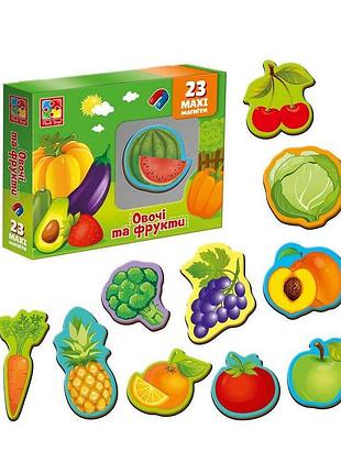 Набір магнітів м'яких "овочі та фрукти" vt3106-28