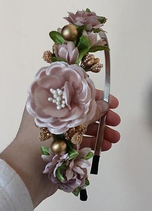 Обідок на голову квіти