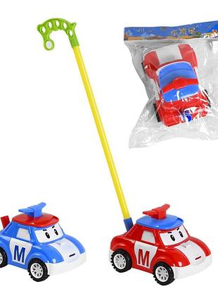 198-20 каталка 2 цвета, на палке, с пищалкой, в пакете