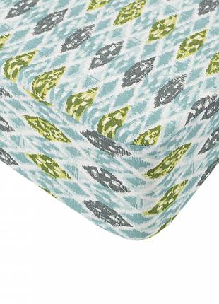 Простынь iris home ранфорс - fresco бирюзовый 160*200+25 на резинке (svt-2000022309967)