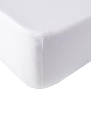 Простирадло iris home готель - сатин класик білий 160*200*25 на гумці (svt-2000022319041)