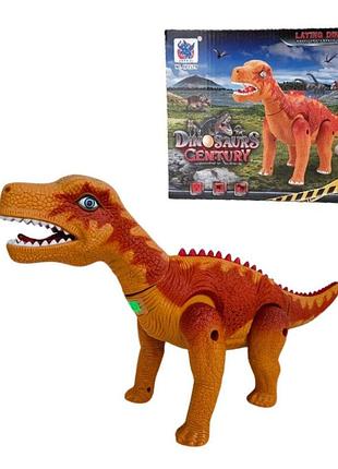 2129 gp динозавр свет, звук, ходит, на батарейках, в коробке