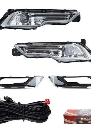 Фары противотуманные led dlaa fd-915l для ford fusion 2017-18 яркий свет и улучшенная видимость dm-11