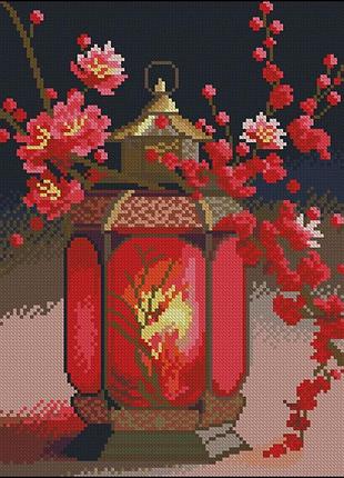 Алмазная мозаика без подрамника "фонарик" zav3040-18, 30х40 см