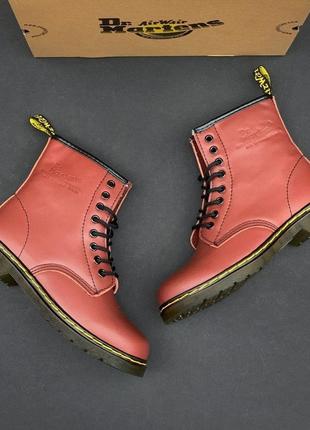 Dr. martens 1460 red 🆕 шикарные ботинки доктор мартинс 🆕 купить наложенный платёж7 фото