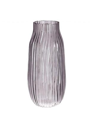 Ваза скло "harmony" h-31см, чорний 527-779/bonadi