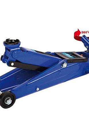 Домкрат гидравлический подкатной 3т для автомобилей с поворотной ручкой минимальный 130мм максимальный 4 dm-11