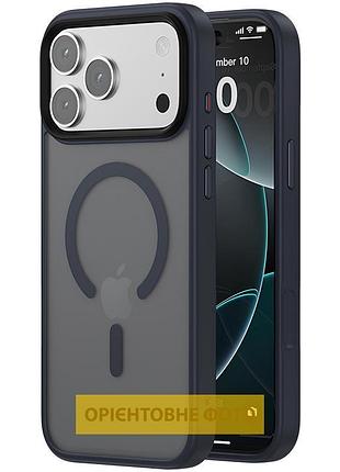 Tpu+pc чохол metal buttons with magsafe colorful для apple iphone 17 (6.3")