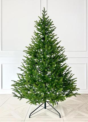 Искусственная елка hvoya forest 180 см зеленая литая с салатовыми кончиками