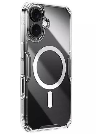Tpu чехол nillkin nature pro magnetic для apple iphone 17 (6.3") бесцветный (прозрачный)
