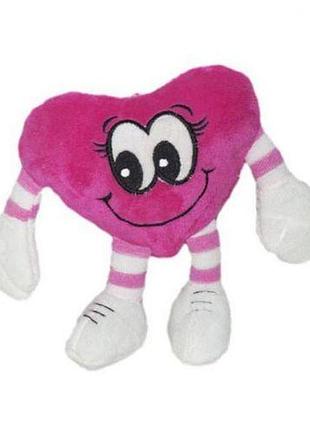 Уцінка. м'яка іграшка "серце з ніжками" — запорошені