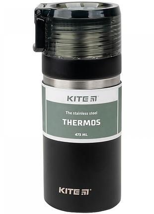 Термос металічний 0,473л "kite" k21-320-03 чорний