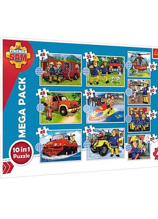 Пазли trefl 10в1 рятувальна команда. рятувальник сем 90382
