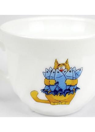 Чашка керамічна 210мл "веселі пухнастики" 30069/s&t