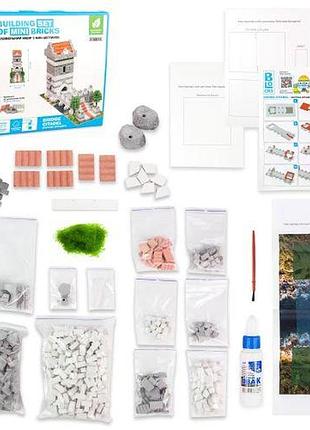 Будівельний набір для творчості з міні-цеглинок blocky мостова цитадель strateg (31026)