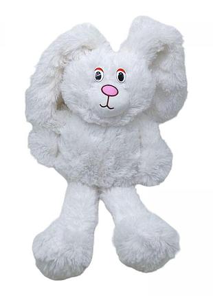 Мягкая игрушка "зайка пушистик", белый (0332)