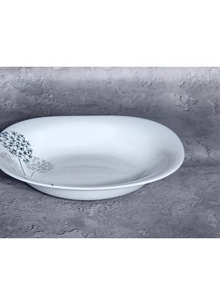 Тарілка супова склокерамічна "одуван" 9" 23см квадрат. 30162-1305/s&t