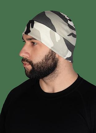 Шапка camotec watch cap демисезонная тактическая с рыбаной для военных комфортная и эластичная dm-11