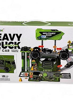 Игровой набор "грузовик-паркинг: военный", 46 элементов (6663)