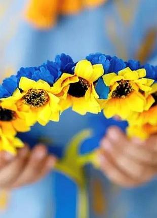 Обруч виночок на дівчинку зі стрічками