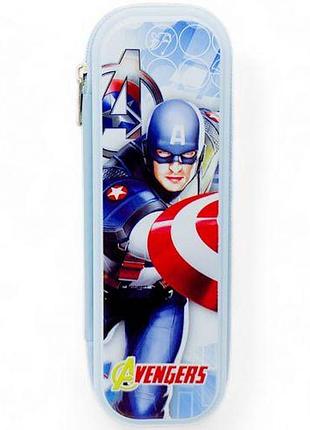 Пенал універсальний, на блискавці "капітний америка"