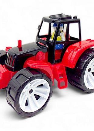 Машинка пластикова "трактор", червоний