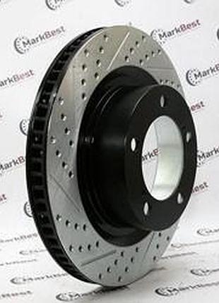 Диск тормозной с насечками и перфорацией markbest, mrb26044l (435120c020)