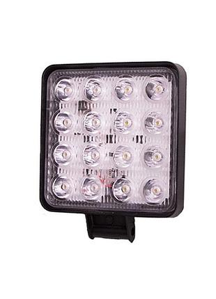 Фара рабочего света pulso led 48w черная для транспорта и строительства мощный световой поток 6000k dm-11