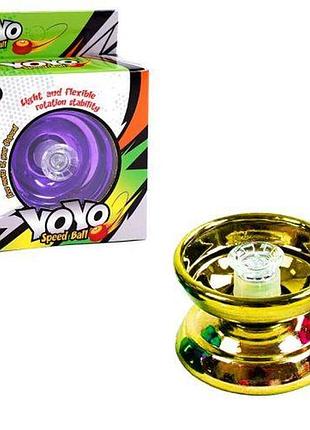 Уцінка. йо-йо металеве "speed ball", золотисте облізло фарбу