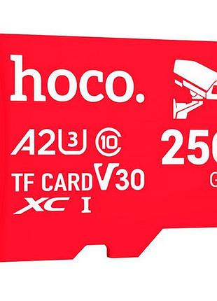 Карта памяти hoco microsdhc class 10 - 256gb (без адаптера) red