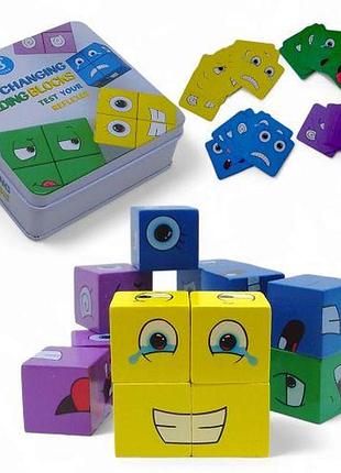 Логічна гра c 64978 кубики, картки, правила, в коробці