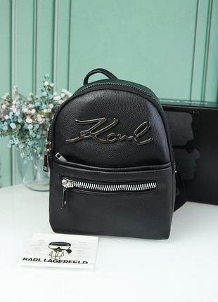 Рюкзак karl lagerfeld черный+надпись
