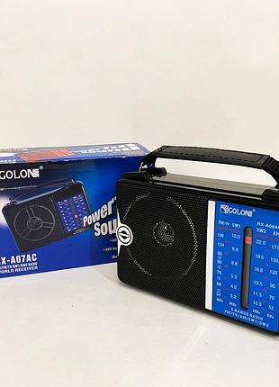 Портативный fm радиоприемник golon rx-a06ac акустическая система проигрыватель от батареек от сети