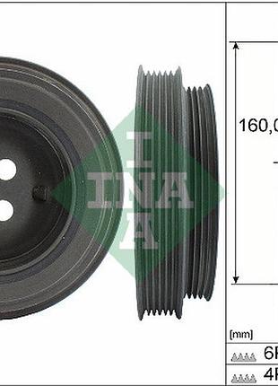 Шкив ремня генератора peugeot boxer фургон 2.2 hdi 100/2006.04 - lk 544 0131 10