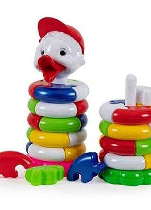 1816 пирамида пазл утка мальчик бамсик