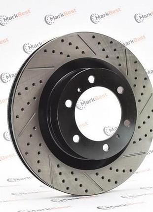 Диск гальмовий з насічками і перфорацією markbest, mrb26043l (4351260191)