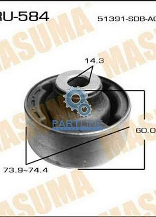 Сайлентблок masuma accord / cm front low, ru584