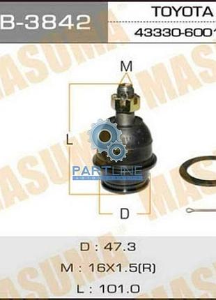 Шаровая опора masuma front low j12, n21 , mb3842