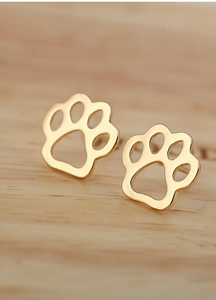 Сережки-цвяшки зі слідами