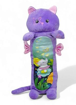 Мягкая игрушка "кот батон, сказочный" (60 см), сиреневый (hkf2201)