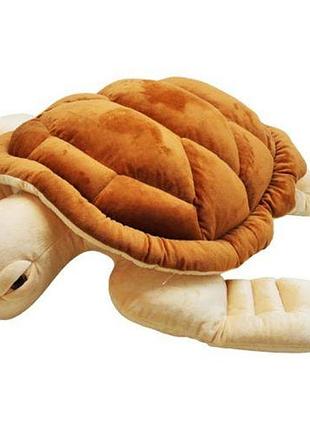 Уценка. мягкая игрушка "черепашка-путешественница", 80 см - загрязнена задняя лапа