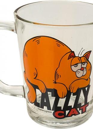 Чашка скло 300мл "boston""рудий кіт" 91505000/галерея