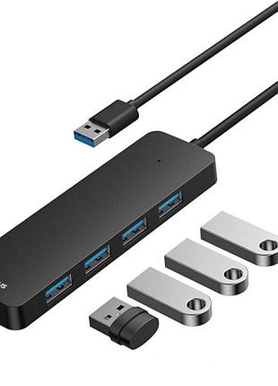 Переходник hub baseus ultrajoy series 4-port (usb-a to 4xusb3.0+type-c) (0.5m) (b0005280b811-04) space grey