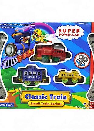 Залізниця заводна "classc train" (локомотив + 2 вагончики)