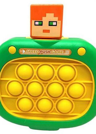 Уценка. электронная игра "fast push: алекс minecraft" (зеленый) - не работает электроника