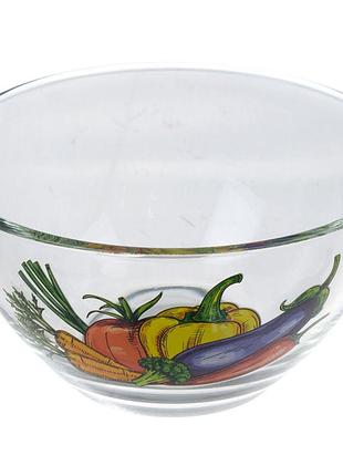 Салатник скло "овочі" 13см 4види 85004052/галерея