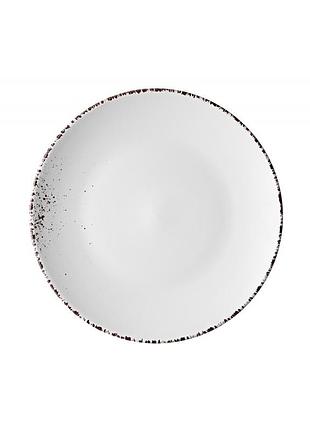 Тарілка десертна керамічна "ardesto lucca" winter white 19см ar2919wmc