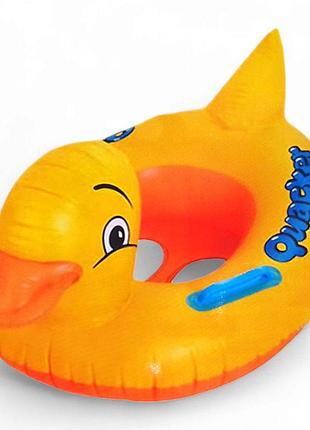 Круг для купания надувной, с ножками "утенок", 75 см (wj10988)