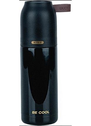 Термос металічний 0,35л "kite" pearl k24-302-1 чорний перл.